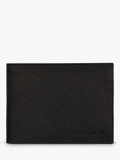 Кожаный кошелек для карт и монет Longchamp Le Foulonné, черный