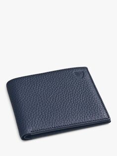 Кожаный кошелек с бумажником на 8 карт Aspinal of London, темно-синий