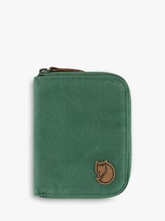 Кошелек Fjällräven на молнии, глубокая патина Fjallraven