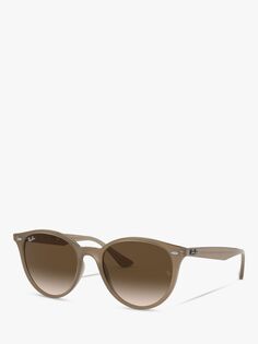 Овальные солнцезащитные очки унисекс Ray-Ban RB4305, опалово-бежевый/коричневый с градиентом