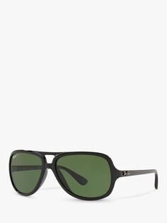 Мужские поляризационные солнцезащитные очки-авиаторы Ray-Ban RB4162, черные/зеленые