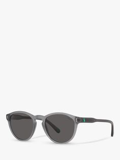 Мужские овальные солнцезащитные очки Ralph Lauren PH4172, серые