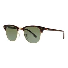 Мужские классические солнцезащитные очки Ray-Ban RB3016 Clubmaster, черепаховый цвет