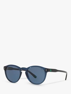 Мужские овальные солнцезащитные очки Ralph Lauren PH4172, синие