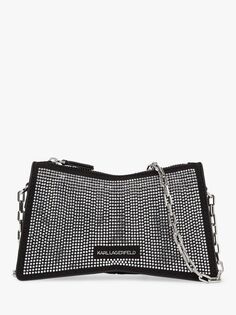 Сумка KARL LAGERFELD Seven Element Rhinestone Nano, черная