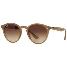 Солнцезащитные очки Ray-Ban RB2180 в круглой оправе, коричневые