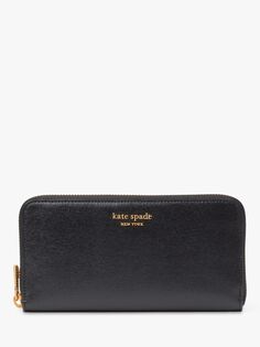 Кожаный кошелек Kate Spade New York Morgan, континентальный, черный