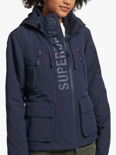Куртка-ветровка Superdry с капюшоном Ultimate SD-Windbreaker, темно-синяя