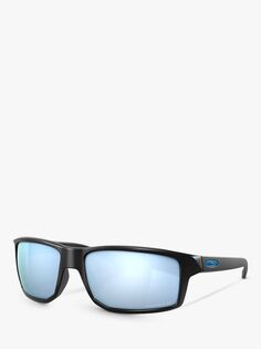 Мужские поляризационные квадратные солнцезащитные очки Oakley OO9449 Gibston, матовый черный/синий Prizm