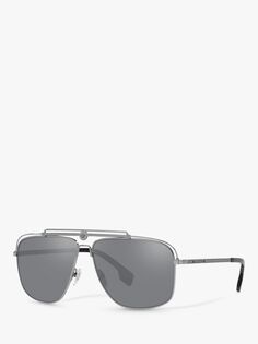 Versace VE2242 Мужские прямоугольные солнцезащитные очки, бронза