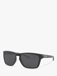 Мужские поляризационные прямоугольные солнцезащитные очки Oakley OO9448 Sylas Prizm, черные