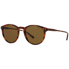Мужские овальные солнцезащитные очки Polo Ralph Lauren PH4110, черепаховый