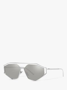 Dolce &amp; Gabbana DG2265 Мужские солнцезащитные очки неправильной формы, серебристые