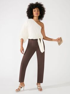 Ro&amp;Zo Индивидуальные брюки с боковой молнией, коричневые Ro&Zo
