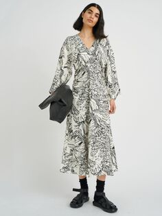 Платье свободного кроя с длинными рукавами Drita от InWear, абстрактная бабочка