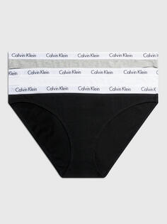 Трусики-бикини Calvin Klein Carousel, 3 шт., черный/белый/серый