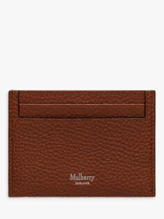 Сумка для кредитных карт из натуральной кожи Mulberry Continental, маленький размер, дуб