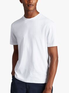 Хлопковая футболка с короткими рукавами Charles Tyrwhitt, белая