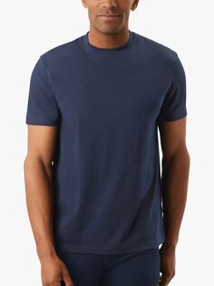Хлопковая футболка с короткими рукавами Charles Tyrwhitt, темно-синяя