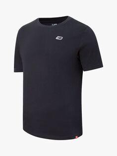 Мужская футболка с маленьким логотипом New Balance, черная