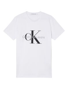 Футболка с логотипом Calvin Klein Jeans Core, ярко-белая