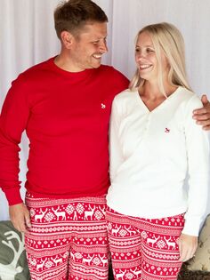 Женский рождественский пижамный комплект The Little Tailor, красный