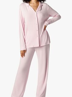 Пижамный комплект на пуговицах Chelsea Peers, розовый
