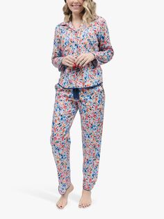 Пижамный комплект Cyberjammies Ditsy Floral Shirt, голубой
