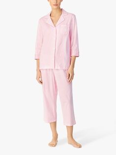 Пижамный комплект в полоску Lauren Ralph Lauren, розовый