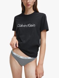 Пижамный топ с короткими рукавами и круглым вырезом Calvin Klein