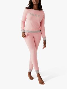 Пижамный комплект для джоггеров с фирменным логотипом DKNY, цвет &quot;альт&quot;