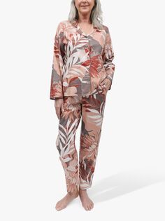 Пижамный комплект Cyberjammies Evette Leaf Shirt, темно-серый