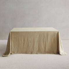 Льняная скатерть Zara Home+ By Vincent Van Duysen Tablecloth 01, серо-бежевый