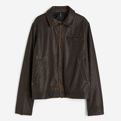 Куртка H&amp;M Coated, темно-коричневый H&M