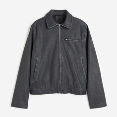 Куртка H&amp;M Coated, темно-серый H&M