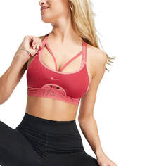 Бюстгальтер Nike Training Indy Light Support Mesh Cut Out Sports, розовый