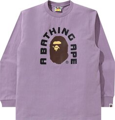 Лонгслив BAPE College 2020 Long-Sleeve Tee &apos;Purple&apos;, фиолетовый