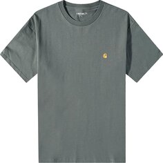 Футболка Carhartt WIP Chase T-Shirt &apos;Jura&apos;, зеленый
