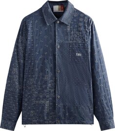 Куртка Kith Japanese Patchwork Jacquard Coaches Jacket &apos;Light Indigo&apos;, синий