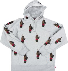 Толстовка Supreme Dead Prez RBG Embroidered Hooded Sweatshirt &apos;Grey&apos;, серый