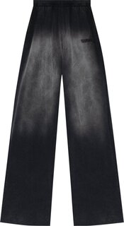 Спортивные брюки Vetements Double Jersey Sweatpants Washed Black, черный
