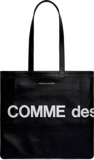 Сумка Comme des Garçons Wallet Huge Logo Tote Bag Black, черный