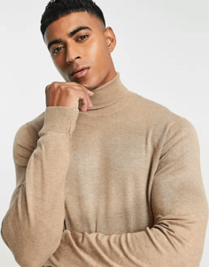 Водолазка Pull&amp;Bear ASOS, бежевый