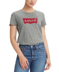 Женская хлопковая футболка с графическим логотипом Perfect Levi&apos;s Levis