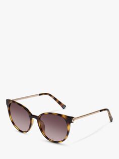 Le Specs L5000172 Женские солнцезащитные очки овальной формы Contention, черепаховый/коричневый с градиентом