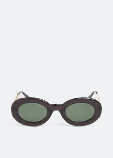 Солнечные очки JACQUEMUS Les lunettes Pralu sunglasses, черный