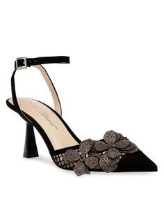 Женские вечерние туфли Sofya со стразами и цветами Betsey Johnson, черный