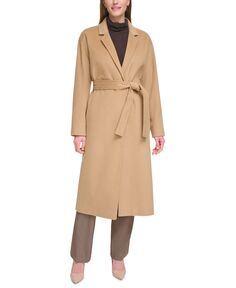 Женское однобортное пальто с запахом Calvin Klein
