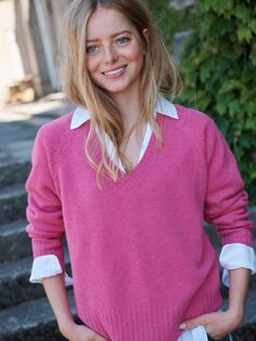 Кашемировый свитер NRBY Mari, вишневый цвет