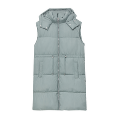 Жилет утепленный Pull&amp;Bear Long Puffer, хаки